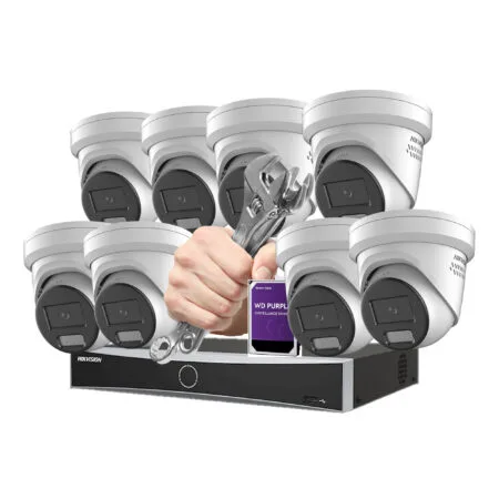 Beveiligingscamera bundel 8 camera nvr 6TB met camerainstsallatie